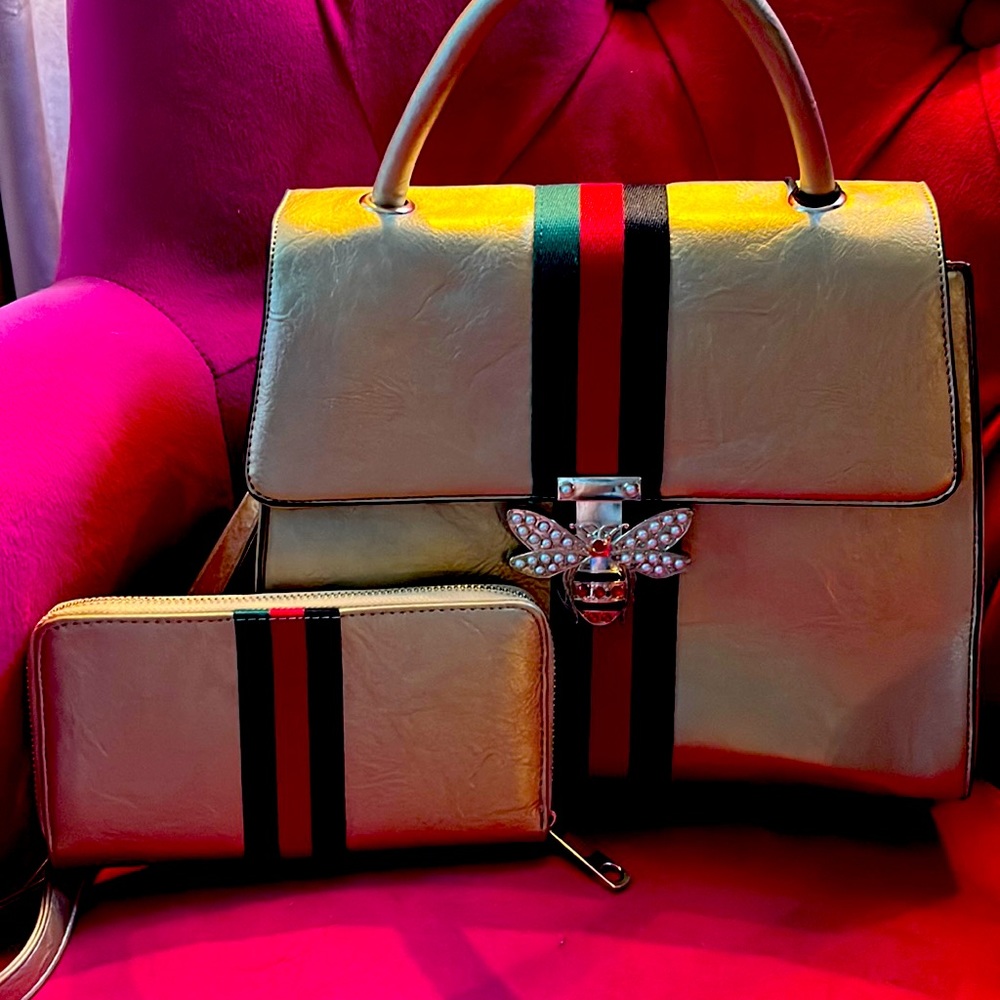 Gold and jeweled handbag